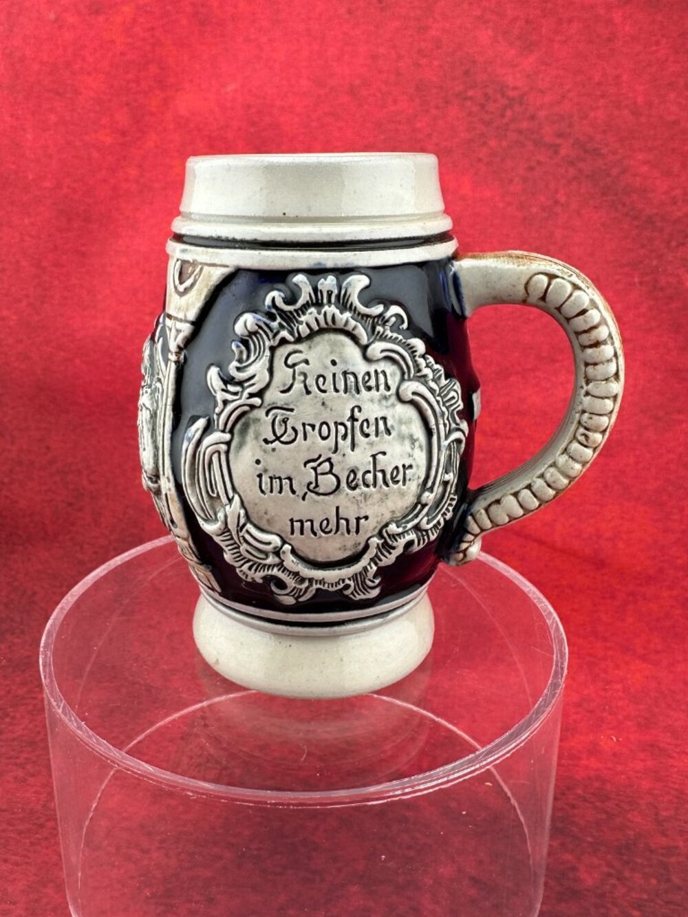VINTAGE 1950s GERMAN STONEWARE BEER STEIN No 1188 by "THEWALT", 0.25 L